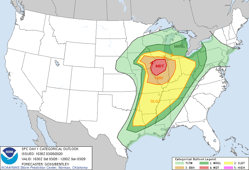 Severe Weather Event to Impact The US Today<div class="grid-item-metadata grid-item-metadata-1" style="padding-top:15px;"><span class="author-links"><span class="item-metadata posts-date"><i class="far fa-clock"></i>March 28th, 2020 at 19:27 PM <div style="display:inline-block;width:10px;heigth:3px;overflow:hidden;position:relative;top:4px;text-align:center;opacity:0.4;">•</div> <span style="overflow: hidden;white-space: nowrap;">3 years ago</span> <div style="display:inline-block;width:10px;heigth:3px;overflow:hidden;position:relative;top:2px;text-align:center;opacity:0.4;">|</div> <i class="far fa-comment"></i> 0</span></span></div>