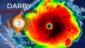 Major Hurricane Darby rapidly intensifying in the PacificJuly 11th, 2022 at 17:28 PM • 3 years ago|  0